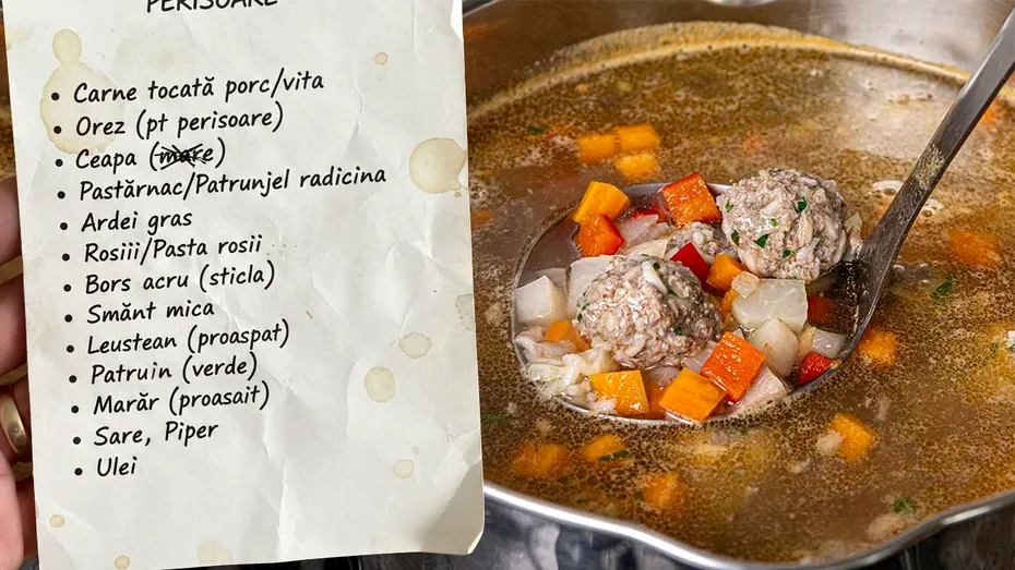 Calcul complet. Cât costă să faci o ciorbă de perișoare (6 porții) în 2026