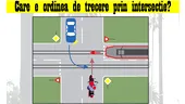 Test de inteligență doar pentru șoferi | Care este ordinea de trecere prin această intersecție?