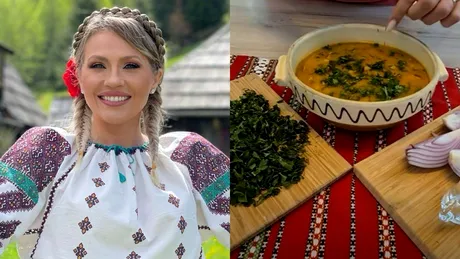 Cum prepară Mirela Vaida ciorba de fasole cu afumătură. Ingredientul secret folosit de prezentatoare: „Nu mă dau în lături de la a pune multe condimente”