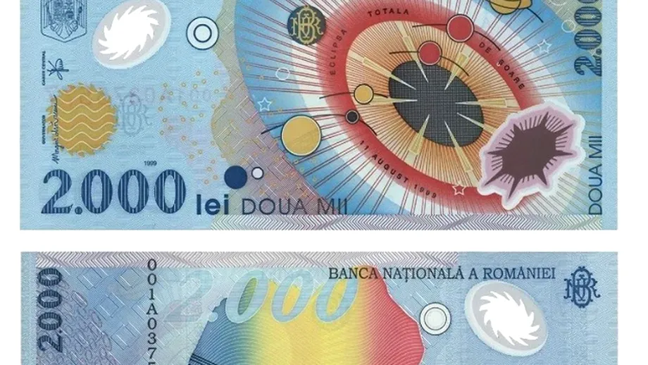 O mai ai prin casă? Ce valoare are în 2026 celebra bancnotă de 2.000 de lei cu eclipsa totală de Soare