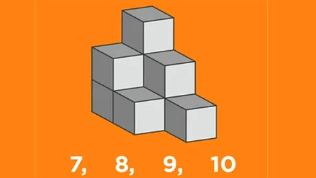 TEST IQ | Cât de inteligent ești, de fapt? Câte cuburi sunt în această imagine?