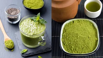 Rețetă simplă de Matcha Chia Pudding! Poți mânca această combinație dimineața sau între mese, ca gustare