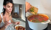 Rețeta de ciorbă cu afumătură a Ramonei Olaru. Vedeta îmbină frumusețea cu talentul culinar