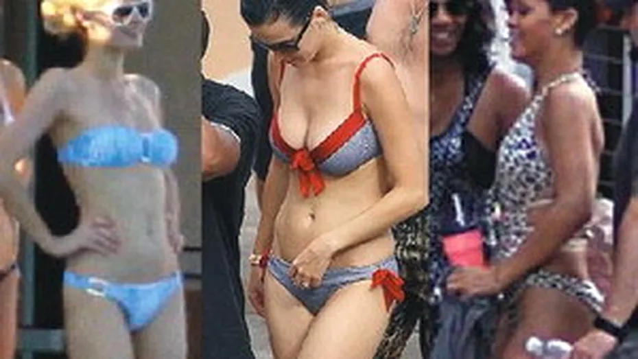 Paris Hilton, Rihanna sau Katy Perry: care arata cel mai bine in costum de baie?