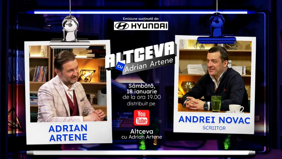 Andrei Novac, despre puterea vindecătoare a culturii, la „Altceva cu Adrian Artene”