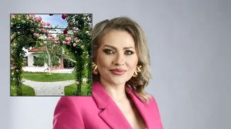 Cum arată vila în care locuiește Mirela Vaida la Snagov. Casa este amplasată lângă pădure și are piscină în curte
