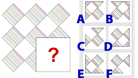 Test de inteligență | Găsește figura care lipsește!