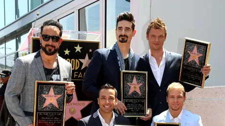 Trupa Backstreet Boys a primit o stea pe Hollywood Walk of Fame