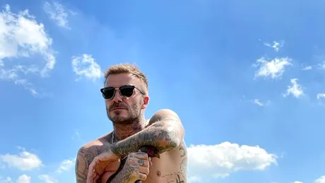 Fotografia incendiară cu David Beckham la plajă. Sportivul a renunțat la slip