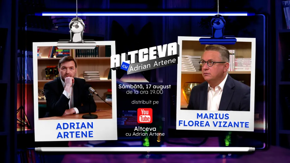 Marius Florea Vizante, despre cum să trăiește o VIAȚĂ cu și din UMOR, în EXCLUSIVITATE, la Altceva cu Adrian Artene