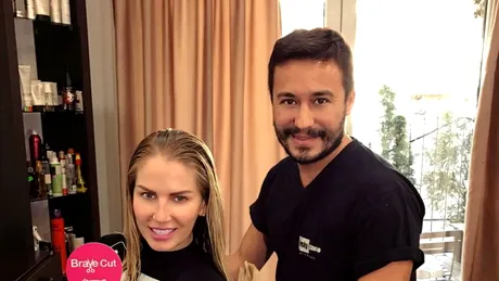 Andreea Bănică şi-a donat părul pentru femeile diagnosticate cu cancer