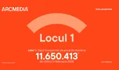 Locul 1.  ARCMEDIA, liderul în presa online din România cu peste 11 milioane de cititori în luna februarie