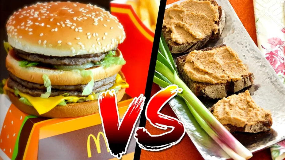 Big Mac VS pateu vegetal: Care îngrașă mai mult, de fapt? Am făcut calculul caloric
