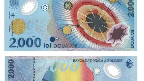 O mai ai prin casă? Ce valoare are în 2026 celebra bancnotă de 2.000 de lei cu eclipsa totală de Soare