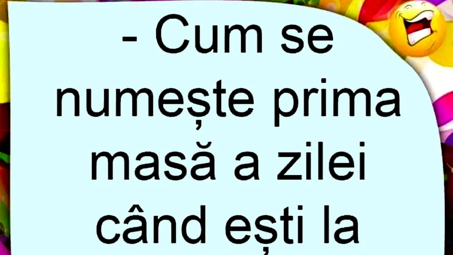 BANC | Cum se numește prima masă a zilei când ești la dietă?