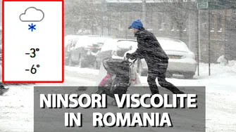 Meteorologii Accuweather anunță ninsori viscolite, săptămâna viitoare, în România. Pe ce dată se întâmplă