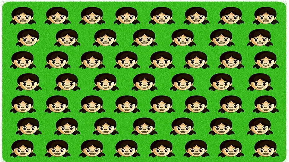 Iluzie optică virală | Una dintre fetițe este diferită de toate celalalte. Găsiți-o!