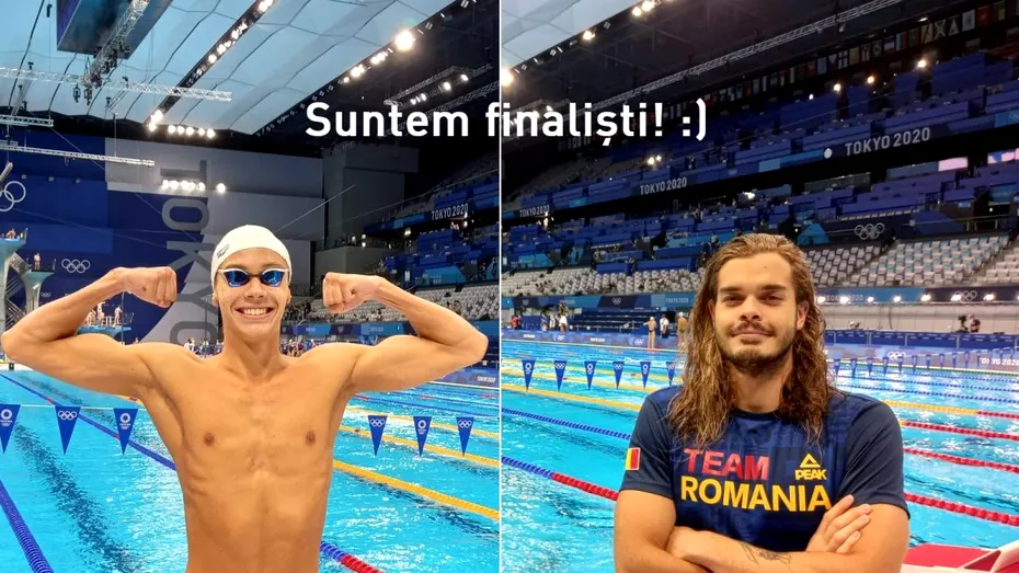 David Popovici și Robert Glință, înotători de top ai României, calificare în finale la Jocurile Olimpice de la Tokyo 2020