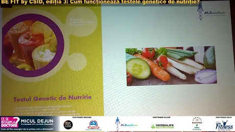 BE FIT by CSID, ediţia 3: Cum funcţionează testele genetice de nutriţie?