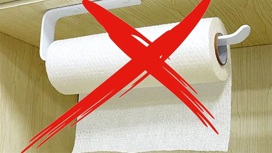 Adio, prosoape de hârtie din bucătărie. Risc de Salmonella și E. coli