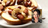 Gabriela Cristea, rețetă de „fonfleuri” cu pere coapte, brânză cu mucegai și nuci. Preparatul care îmbină gustul dulce cu cel sărat