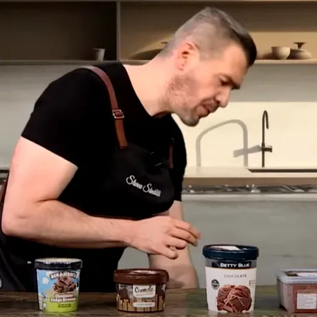 Care este singura înghețată sănătoasă din comerț, potrivit lui Dragoș Pătraru. Costă 24 de lei în Mega Image