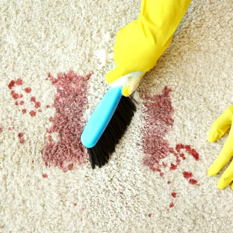 Ingredientul din bucătărie care elimină orice pată de pe covor. E mai bun decât orice soluție chimică