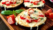 Mini pizza cu „blat” de vinete: ușor de făcut și gata în mai puțin de 20 minute