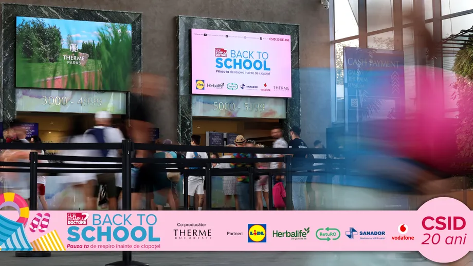 Cum a fost atmosfera la evenimentul „Back to School by CSID.ro”. 20 de ani de educație pentru sănătate, celebrați la THERME București