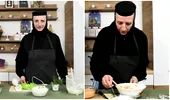 Salată de ciuperci cu maioneză vegetală. Rețeta de post pregătită la Mănăstirea Chiroiu / VIDEO