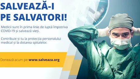 Salvează-i pe salvatori, o campanie pentru medicii din spitale!