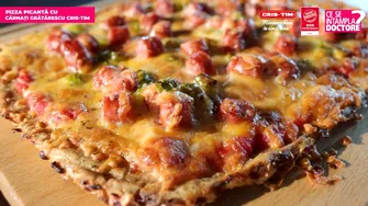 Pizza picantă cu Cârnați Grătărescu Cris-Tim