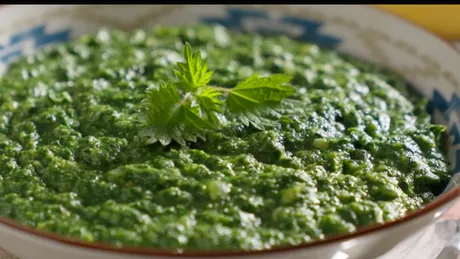 Mâncare de urzici cu mălai. Rețeta delicioasă a Jamilei!