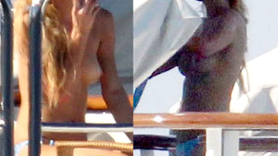 Paris Hilton, topless pe yacht!