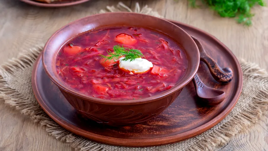 Borș cu sfeclă roșie - un preparat pe care ucrainenii îl consumă la ordinea zilei