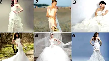 Test pentru femei | Alege o rochie de mireasă dintre cele 6 și vei afla cât va dura și cum va fi căsnicia ta
