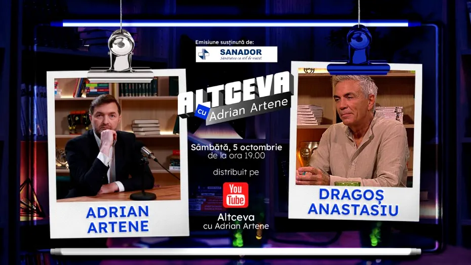 Dragos Anastasiu: ”Banul e doar o consecință a faptelor tale bune”. Lecție deschisă despre succesul în afaceri, în EXCLUSIVITATE, la „Altceva cu Adrian Artene”