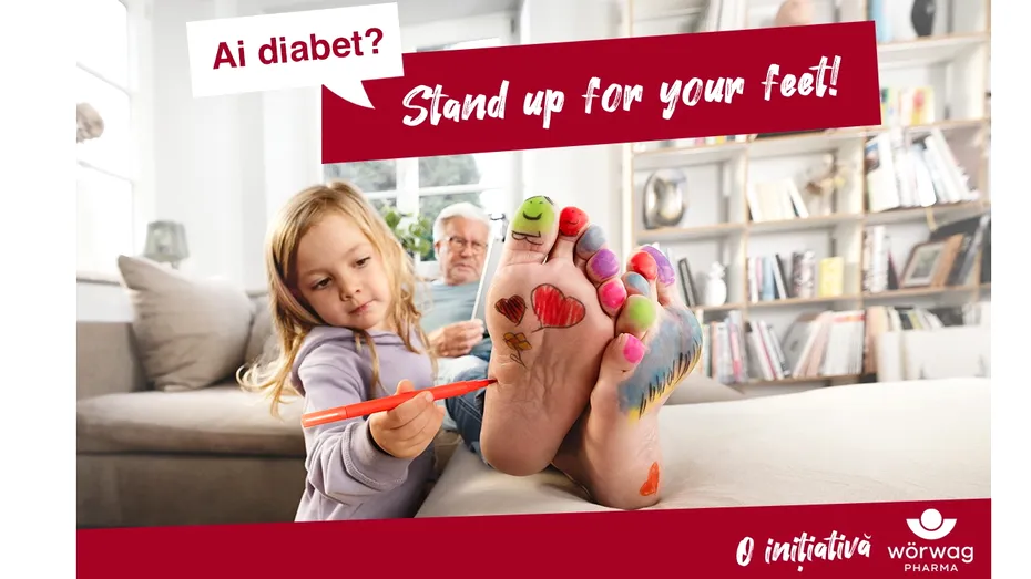 (P) Zece reguli de aur pentru îngrijirea piciorului diabetic. „Stand up for your feet!” și depistează din timp neuropatia diabetică