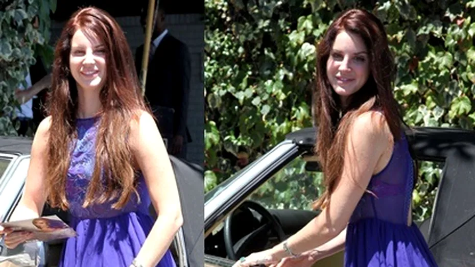 Lana del Rey, look de vară în nuanţe indigo