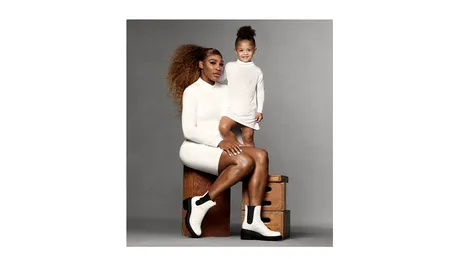 Serena Williams și fiica ei, ședință foto pentru un brand celebru
