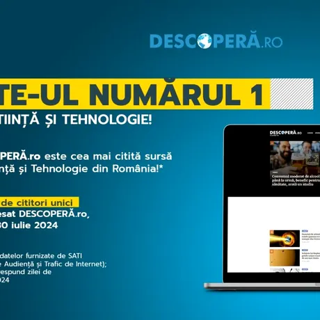 DESCOPERĂ.ro, cel mai citit site de Știință și Tehnologie din România!