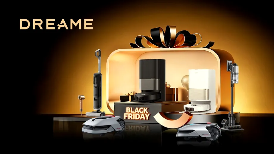 (P) Black Friday cu Dreame: tehnologie de top la prețuri speciale între 7 și 9 noiembrie