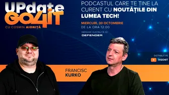 Se lansează „Update Go4it” #6 cu invitatul Francisc Kurko: AI-ul este doar o bulă