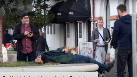 Experiment social filmat cu camera ascunsă. Cum reacționează românii când un bolnav de epilepsie are o criză în public?
