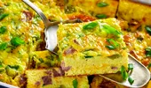 Omletă la cuptor cu legume și brânză feta. Rețeta delicioasă și ușor de preparat