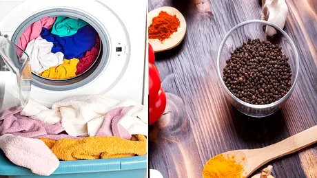 Condimentul din bucătărie pe care să-l pui în mașina de spălat. Trucul care face diferența când vine vorba de hainele colorate