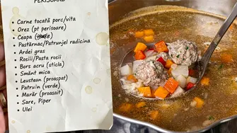 Calcul complet. Cât costă să faci o ciorbă de perișoare (6 porții) în 2026