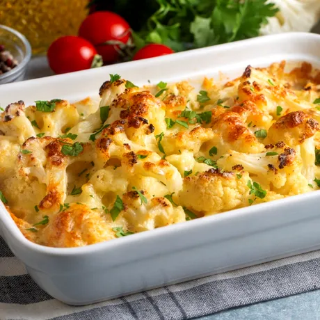 Rețetă conopidă la cuptor. Sănătoasă și ușor de preparat