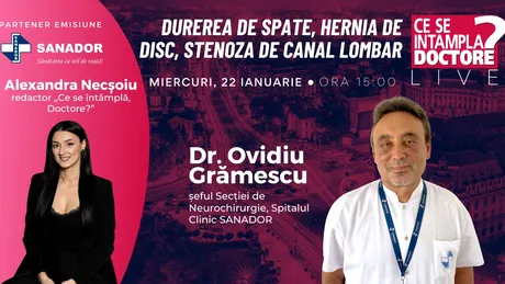 Durerea de spate, hernia de disc, stenoza de canal lombar🔴CSID LIVE