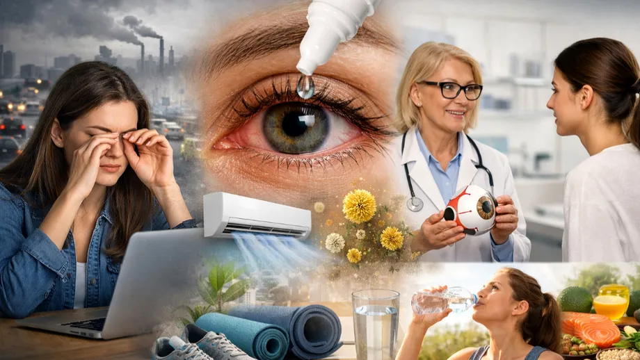 Ai ochii uscați sau iritați chiar și fără să stai în fața ecranului? Care sunt cauzele ascunse și obiceiurile cotidiene care te vor salva